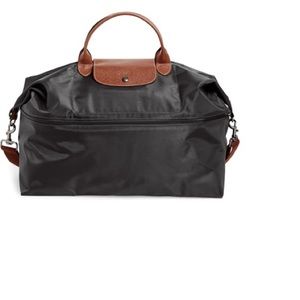 New Longchamp Black Weekender Expandable bag